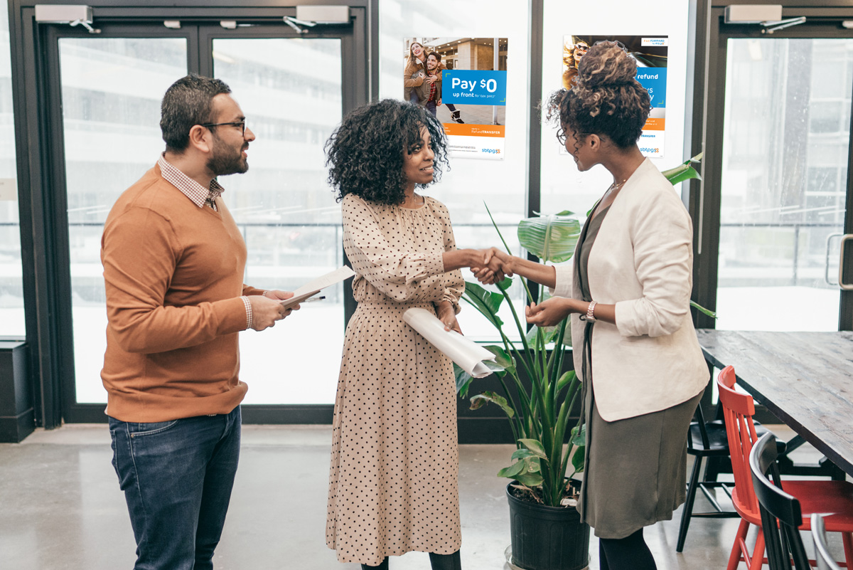 Promotional materials for Refund Transfer